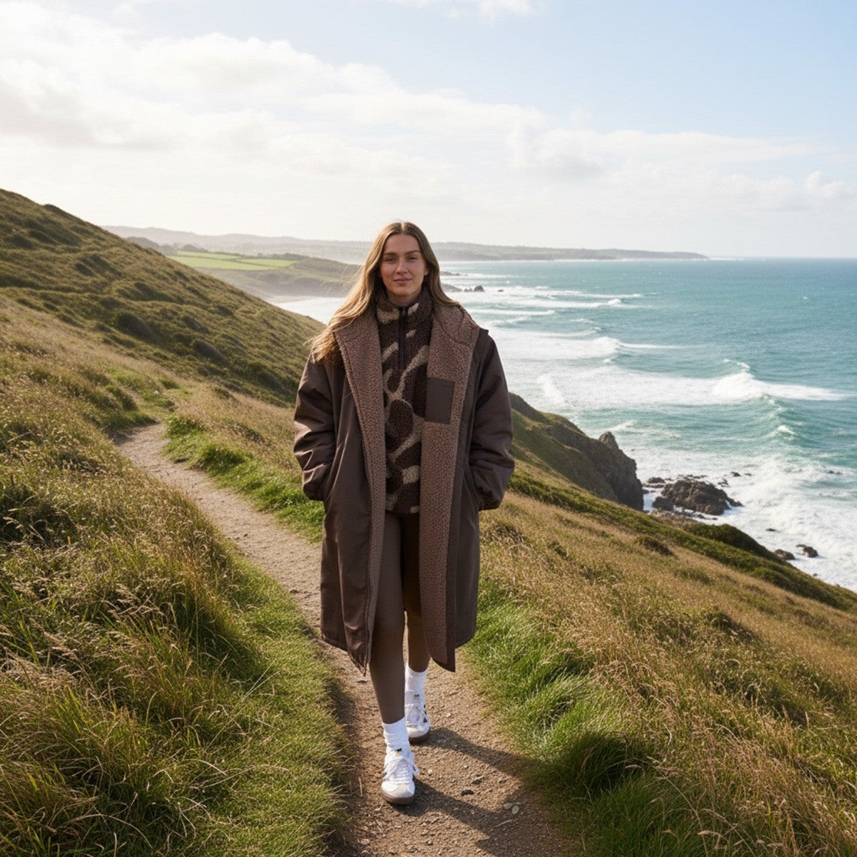 Adults Water Resistant Sherpa Drying Robe