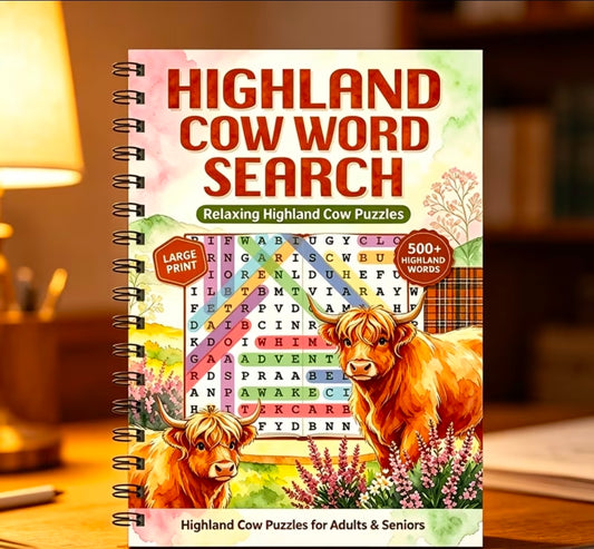 Highland Cow Wordsearch