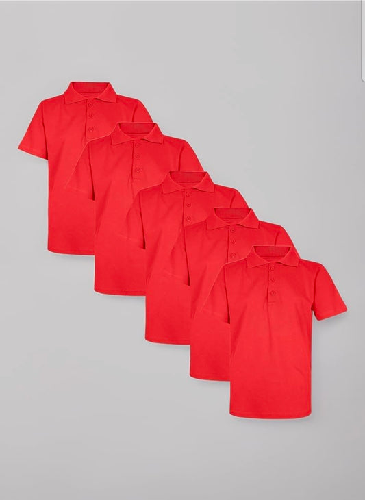 Red School Polo Tshirts