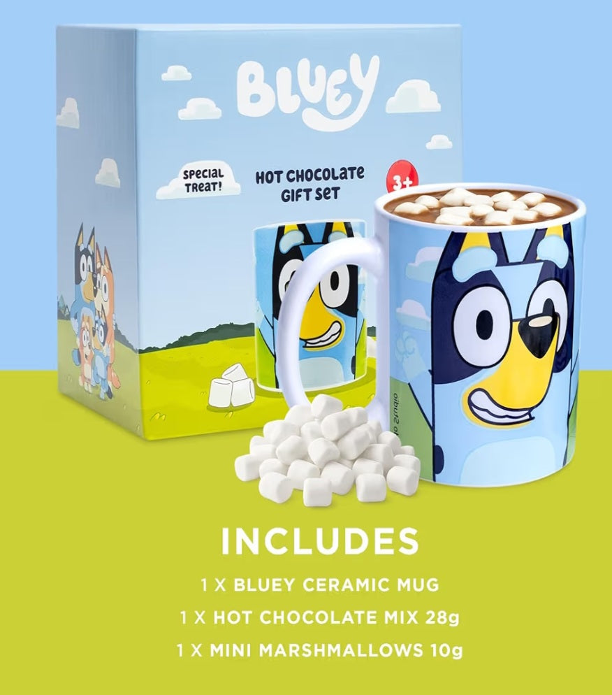 Blue Dog Hot Chocolate Set