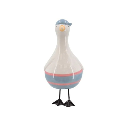 Seagull Ceramic Round Bottom Ornament 15.5cm