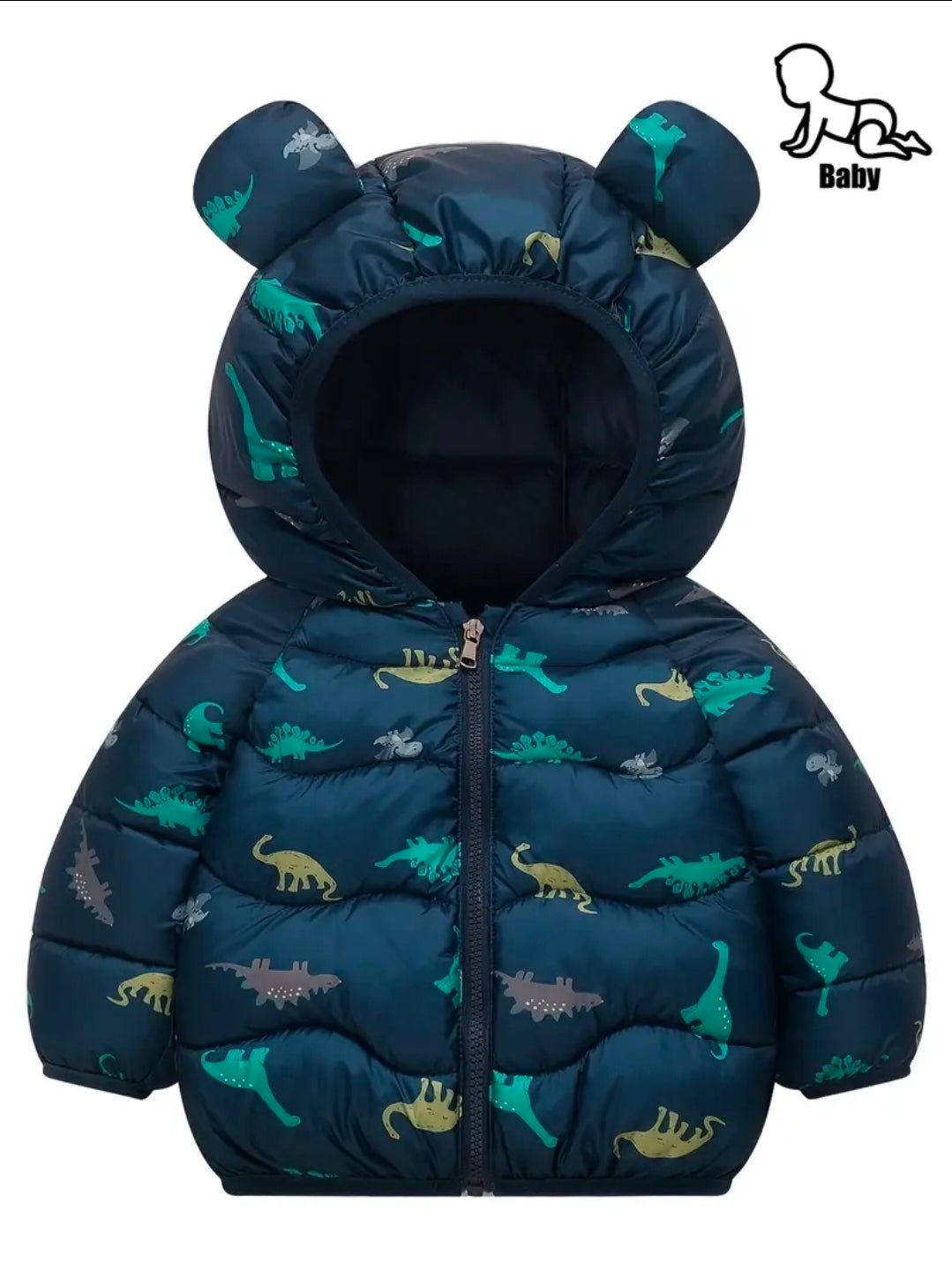 Boys Dino Padded Jacket