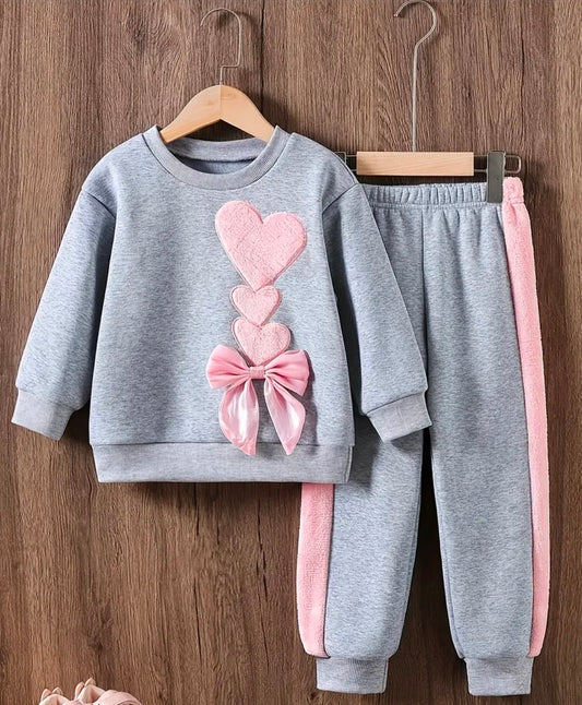 Heart/Bow Girls Tracksuit