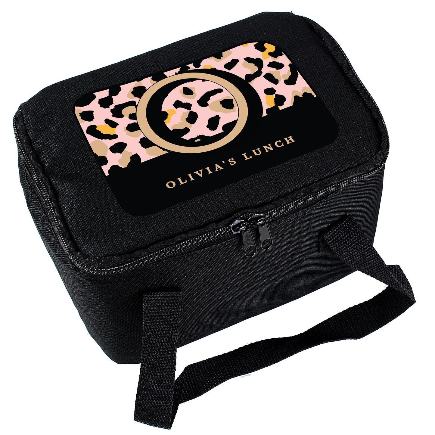 Personalised Leopard Print Lunch Bag