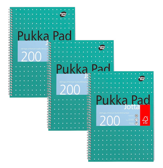 3 Pack A4 Lined Notebook