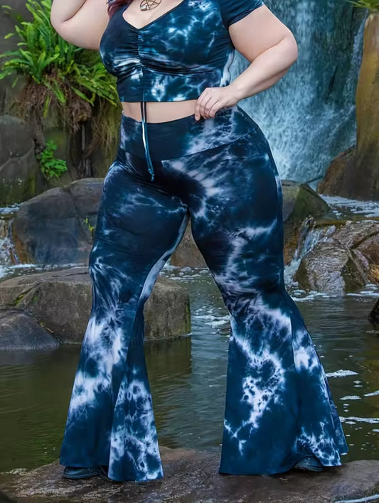 Plus Size Flare Trousers