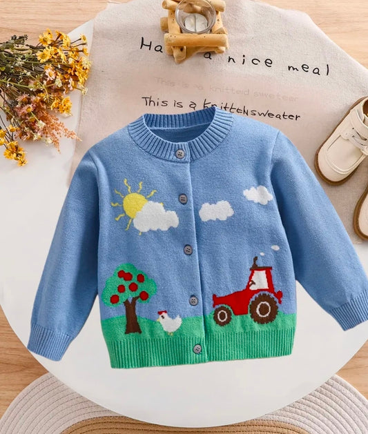 Knitted Boy Cardigan