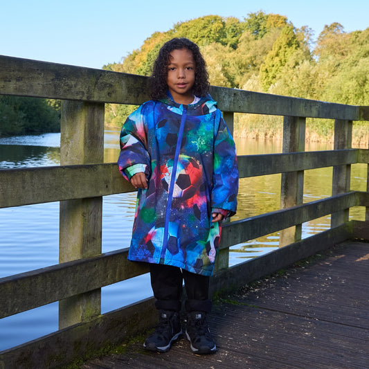 Kids Water Resistant Sherpa Drying Robe