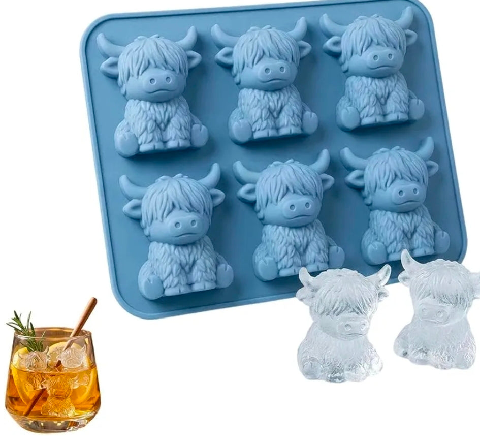 Highland Cow Ice Tray