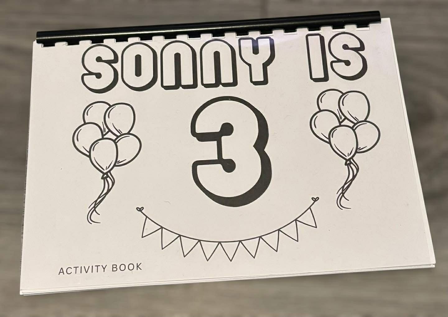 A5 Personalised Birthday Activity Book