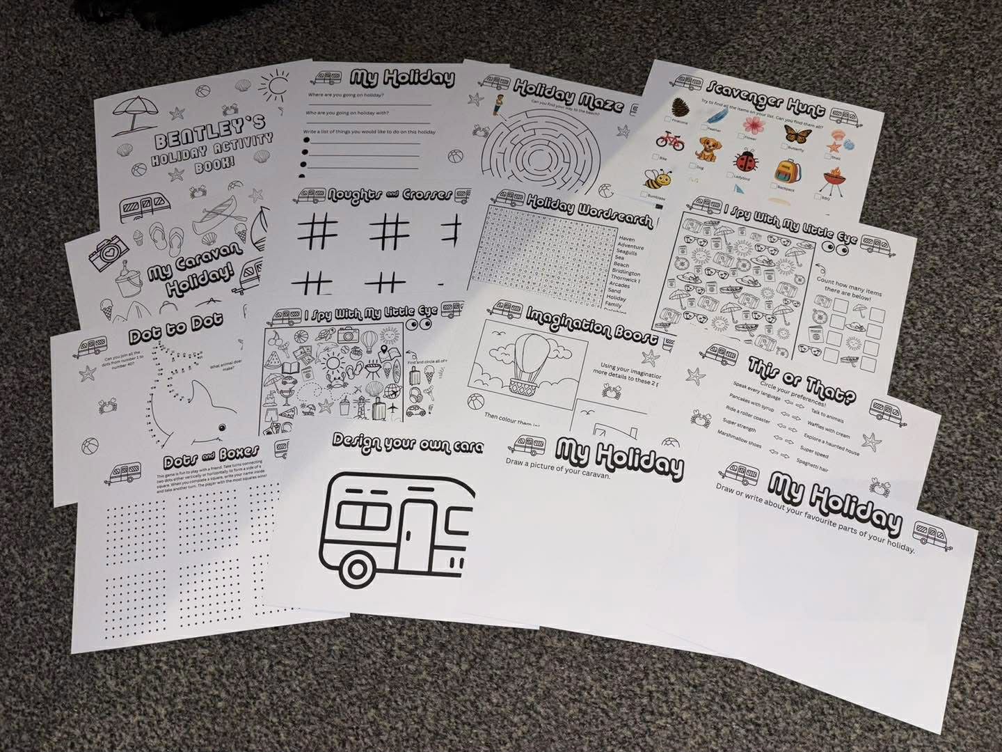 A5 Caravan Activity Books 
