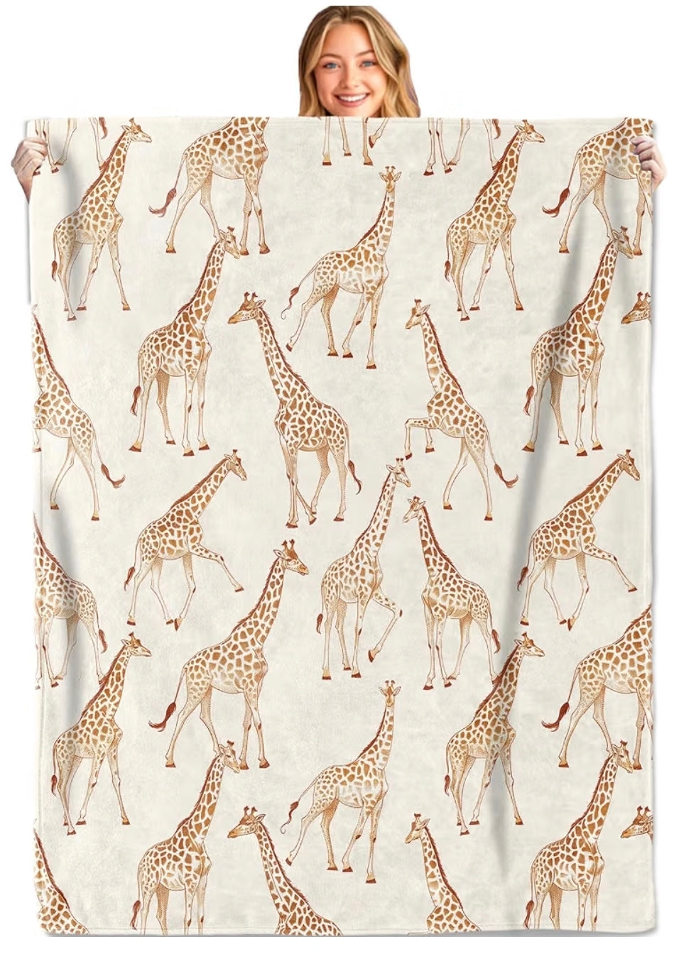 Giraffe Print Throw Blanket
