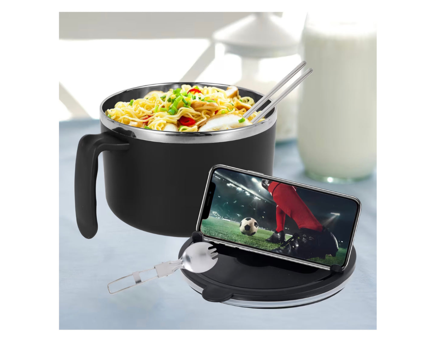 1200ml Rapid Ramen Bowl with Filterable Lid