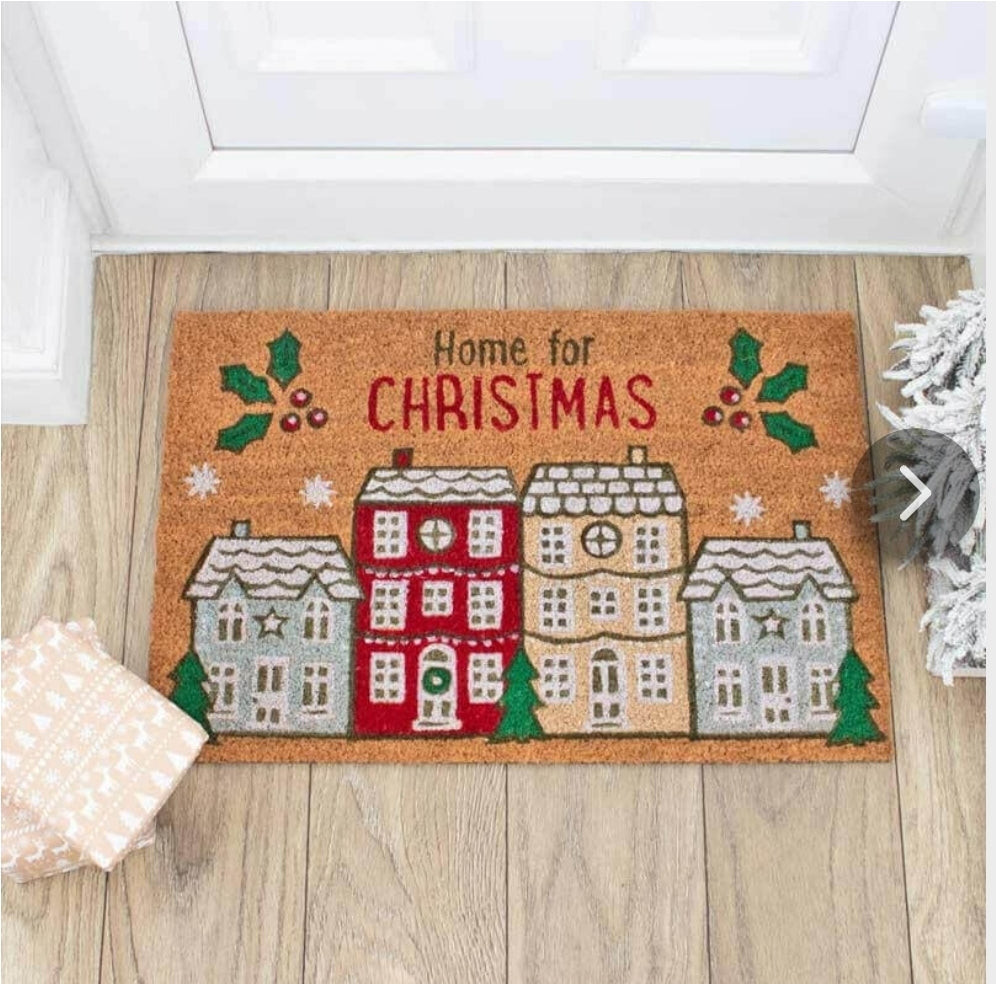Home For Christmas Doormat