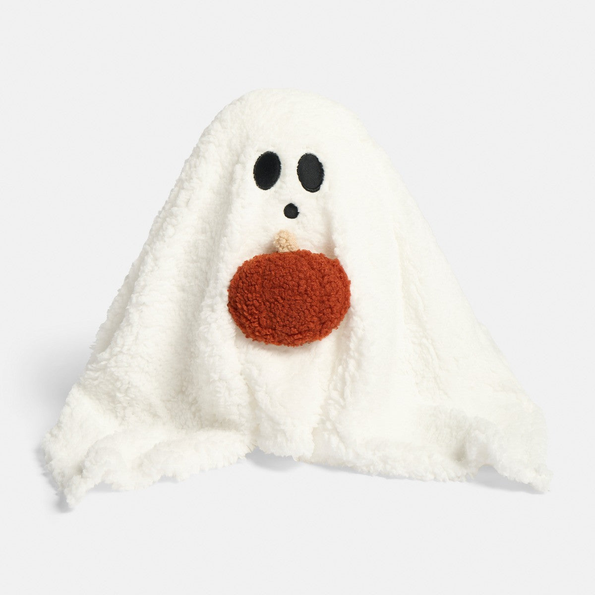 Ghost Cushion with Pumpkin