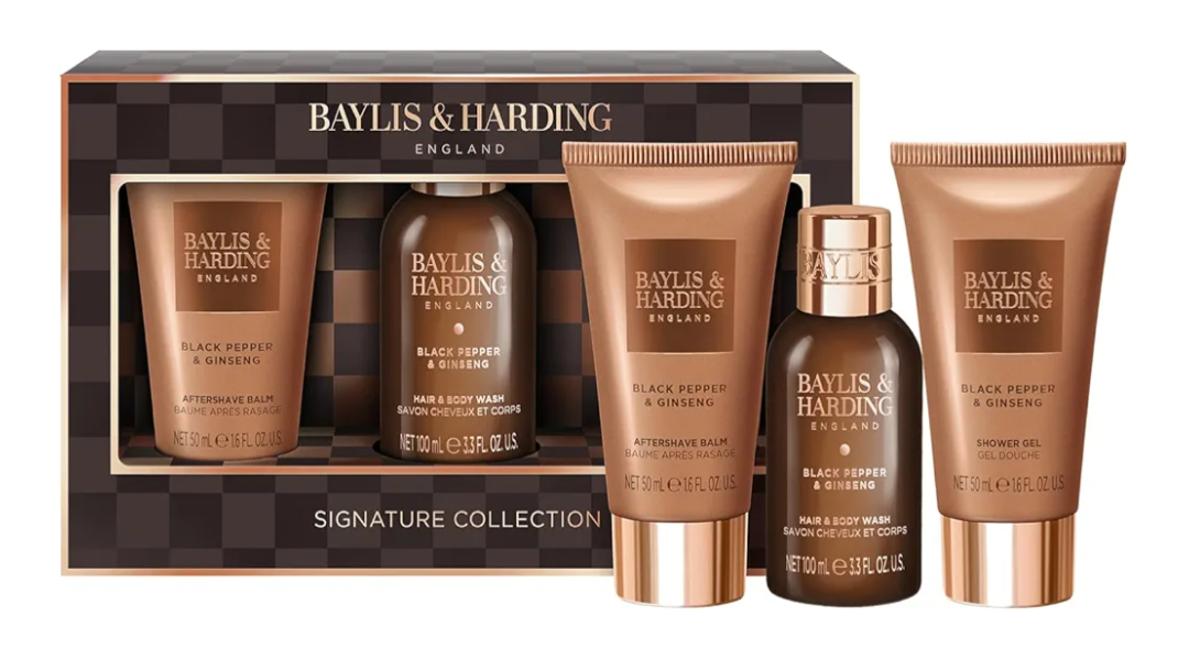 Baylis & Harding Black Pepper & Ginseng Men's Luxury Mini Trio Gift Set