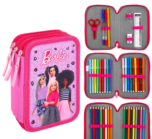 Barbie 3 Layer Pencil Case
