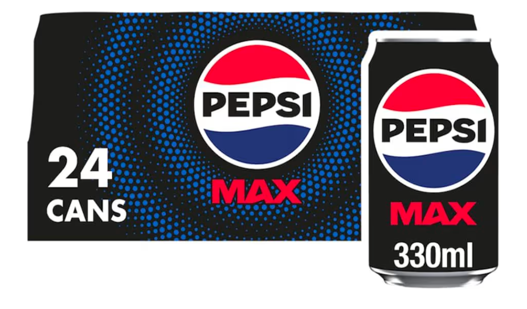 Pepsi Max No Sugar Cola Cans 24 x 330ml