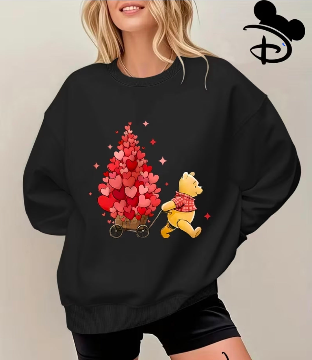 Heart Christmas Tree Yellow Bear Jumper