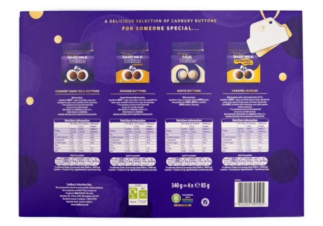 Cadbury Buttons Selection Box