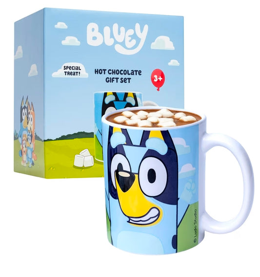 Blue Dog Hot Chocolate Set