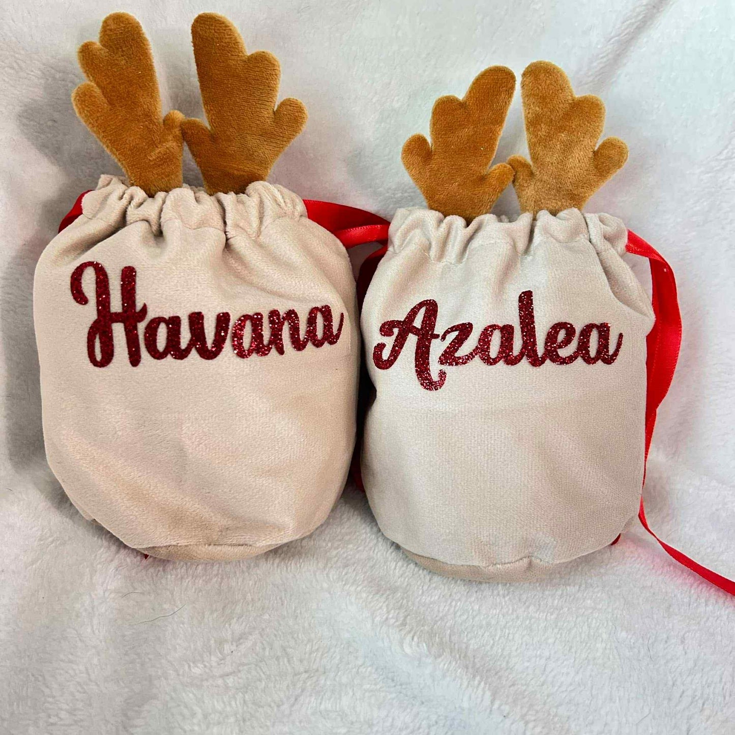 Personalised Reindeer Pouch