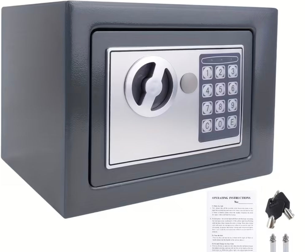 Electronic Digital Safe Box 4.6L With 2 Safety Keys