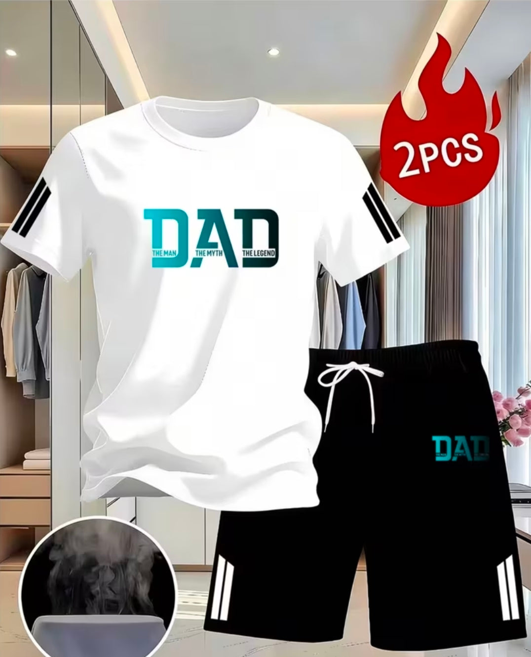 Lightweight Dad Short Set