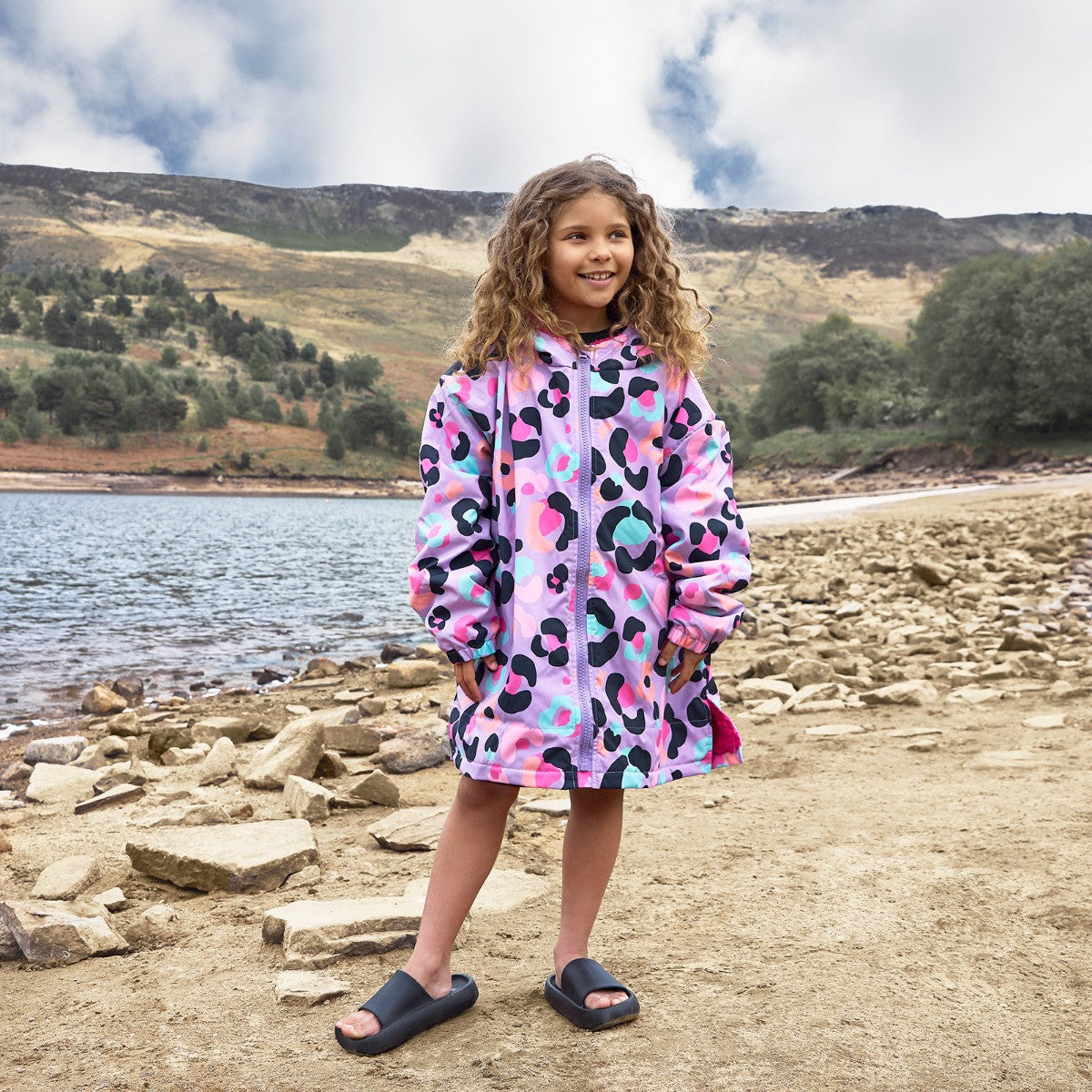 Kids Water Resistant Sherpa Drying Robe