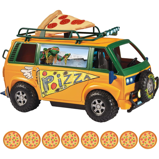 Turtles Pizza Fire Delivery Van