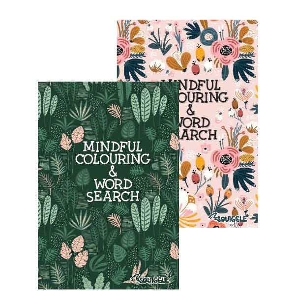Mindfulness Colouring Wordsearch Book Assorted