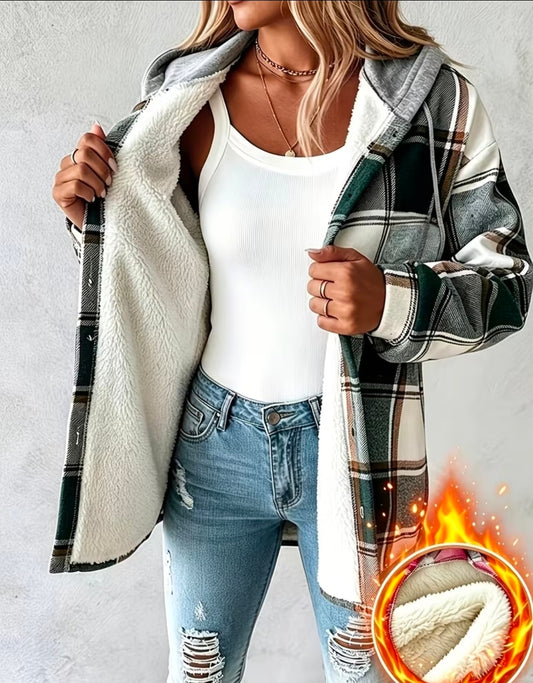 Lined Plaid Jacket