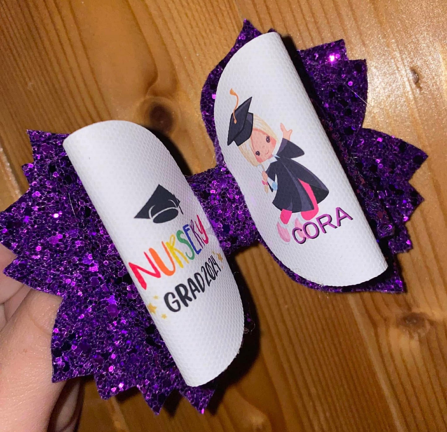 Personalised Nursery Graduate Hair Bow