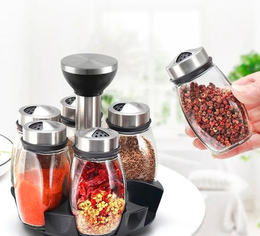 Rotating Spice Rack 6 Jars