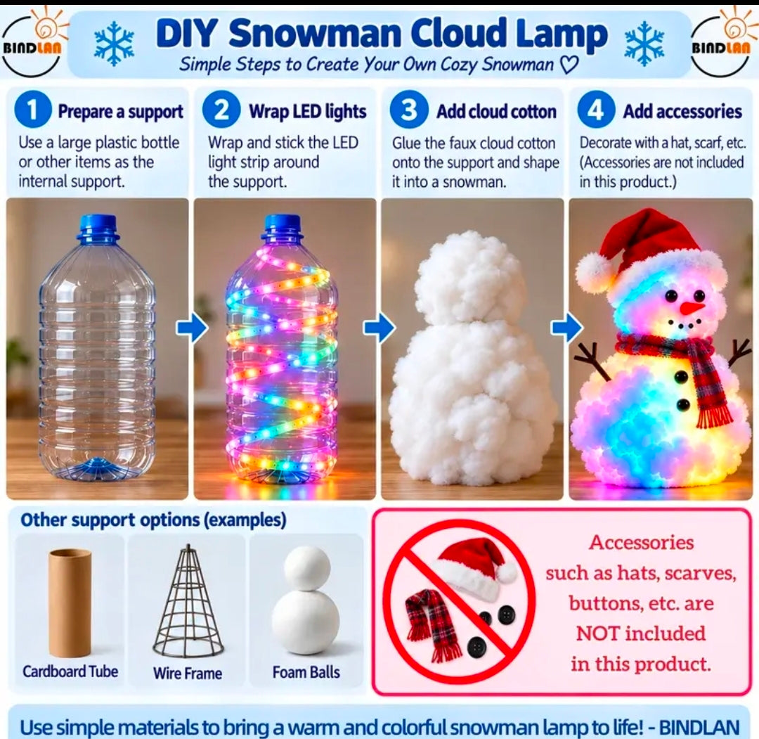 3D LED DIY Snowman