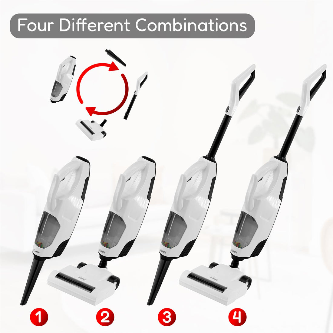 Kids Toy Hoover with Suction and Sounds