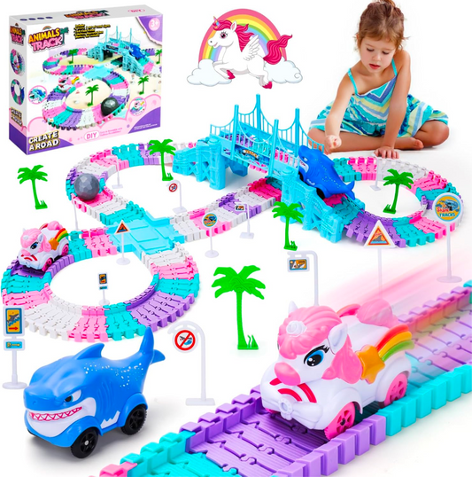 Shark and Unicorn 194pc Track Set
