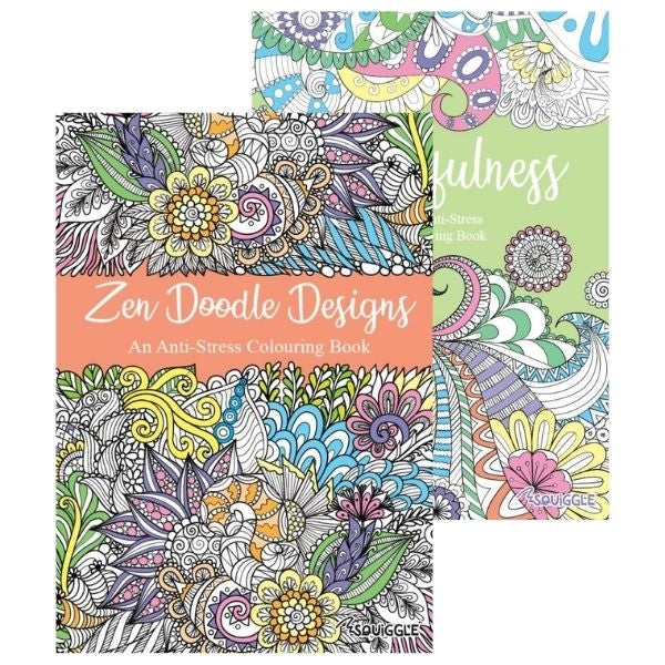 Zen Doodle/Mindfulness Colouring Book Assorted