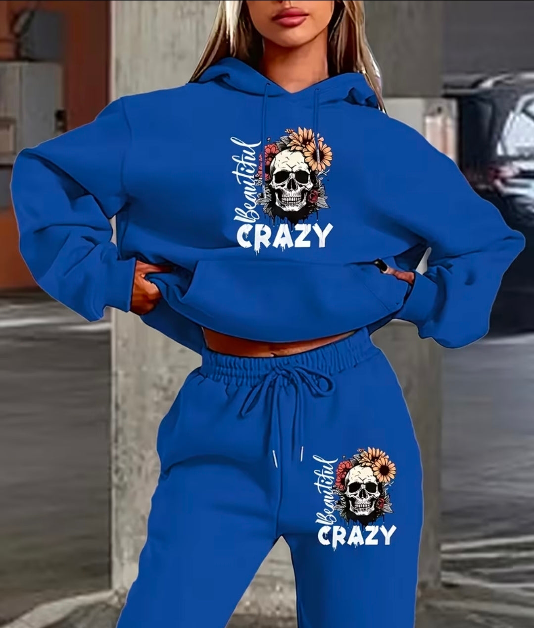 Beautiful Crazy Skull Tracksuit