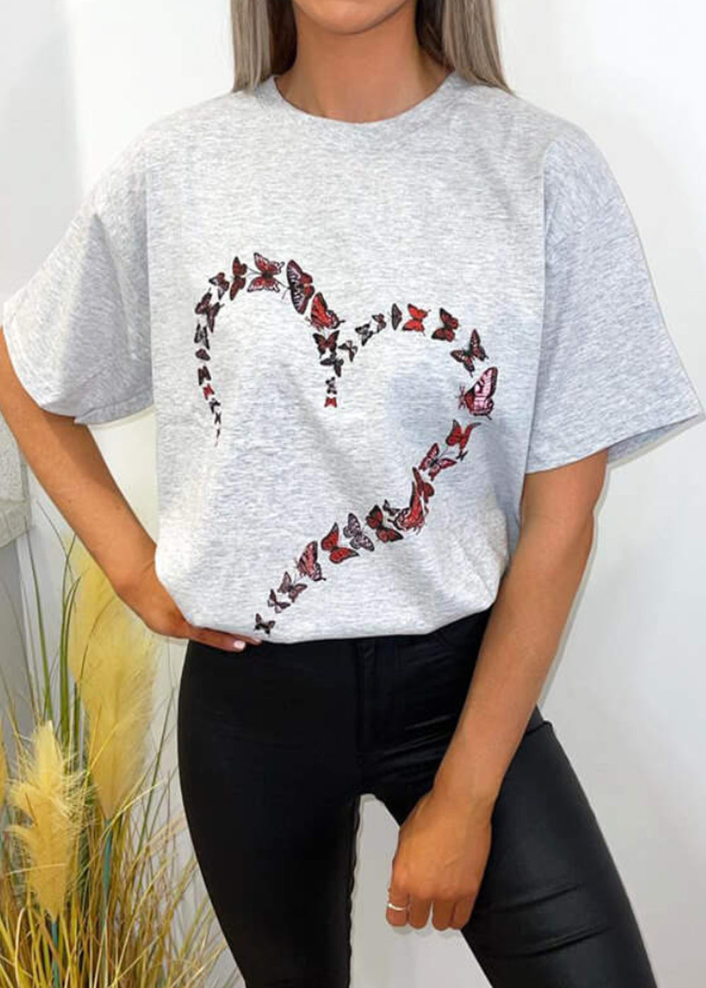 Butterfly Heart Oversized T-Shirt