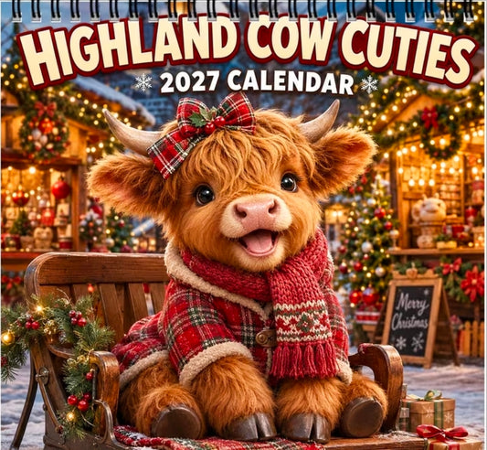 Highland Cow Cuties Calendar