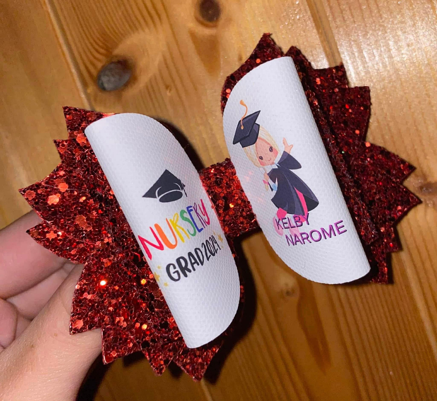 Personalised Nursery Graduate Hair Bow