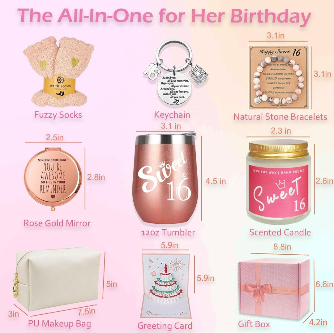 Sweet 16 gift set