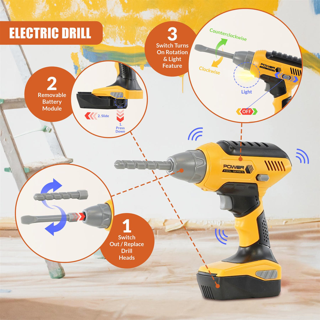 20 Piece Kids Tool Set with Carrying Case