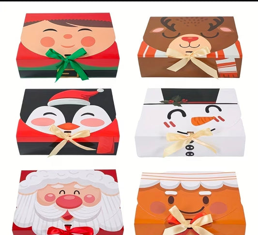 Set of 6 Christmas Boxes