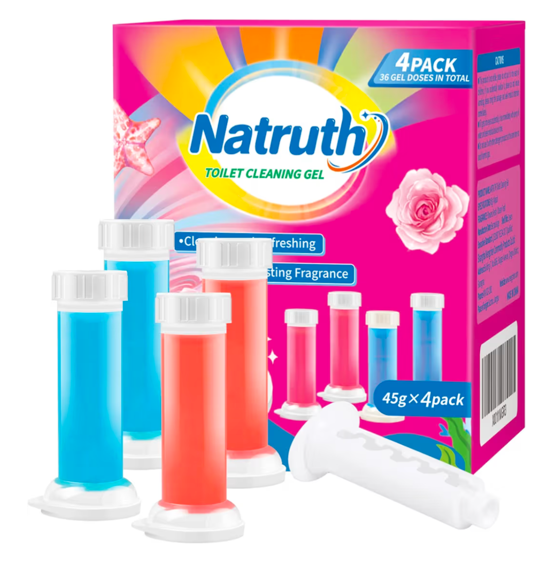 Toilet Cleaner Gel Toilet Stamp Gel Flower and Ocean Fragrance 36 Doses
