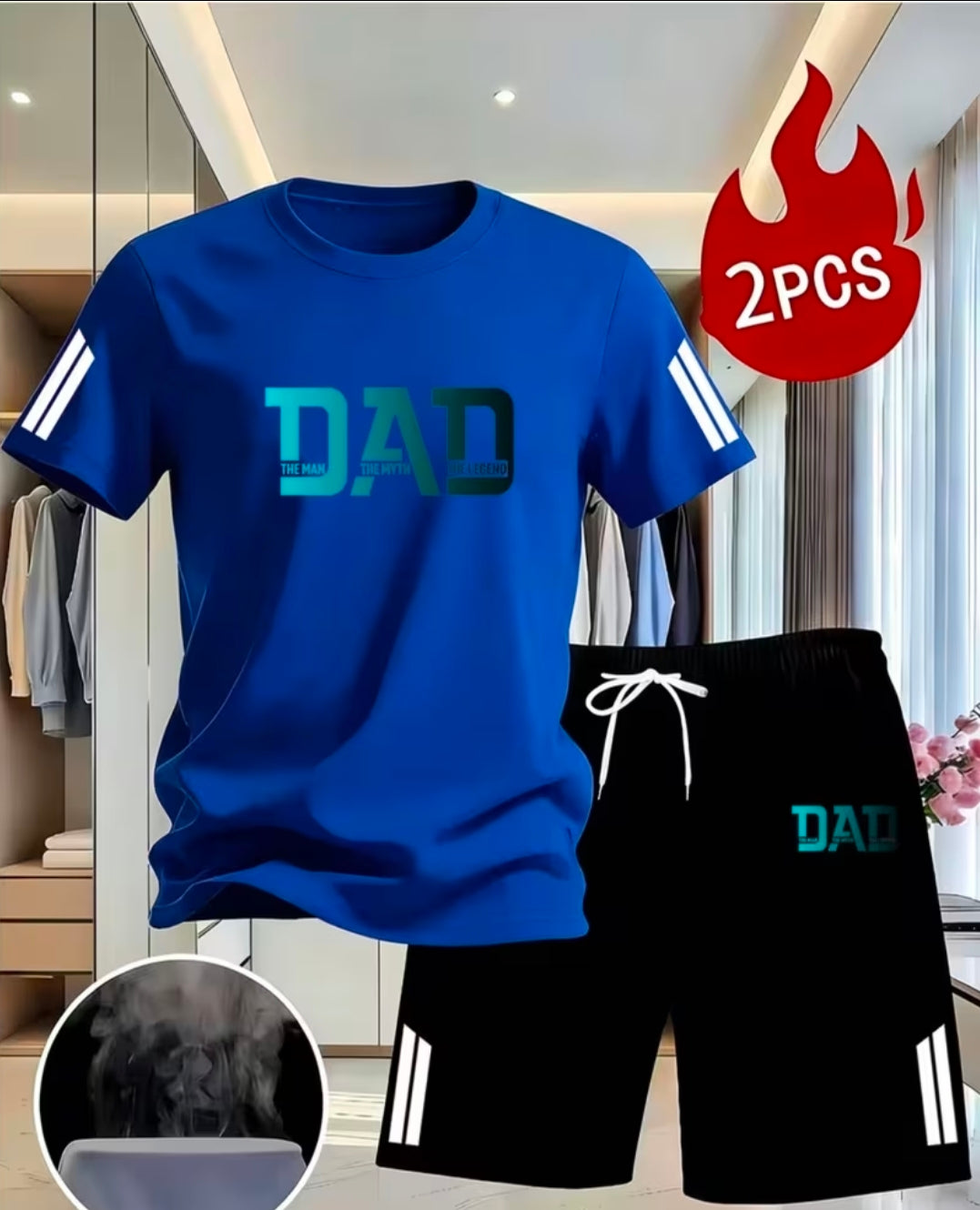 Lightweight Dad Short Set