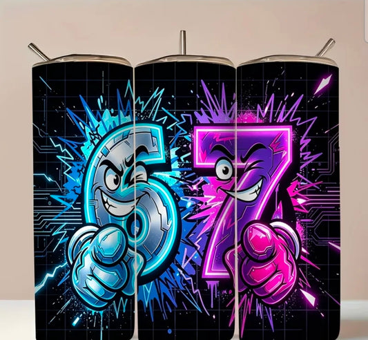 Neon Six Seven Tumbler