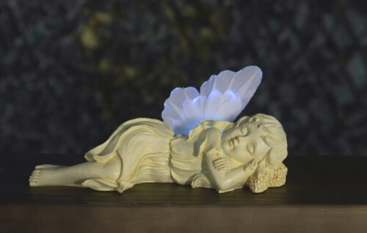 Solar Powered LED Laying Fairy