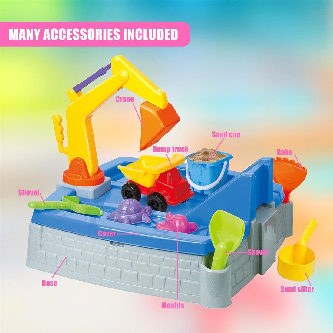 2 in 1 Kids Sand Box Water Table